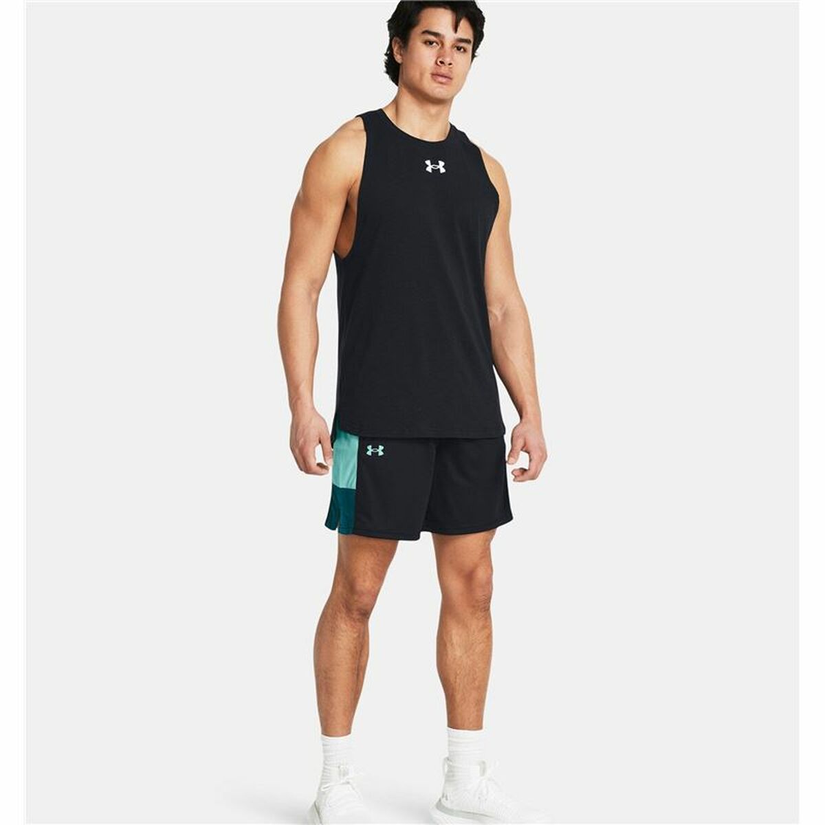 Men's Basketball Shorts Under Armour Baseline Black - Le schmidt