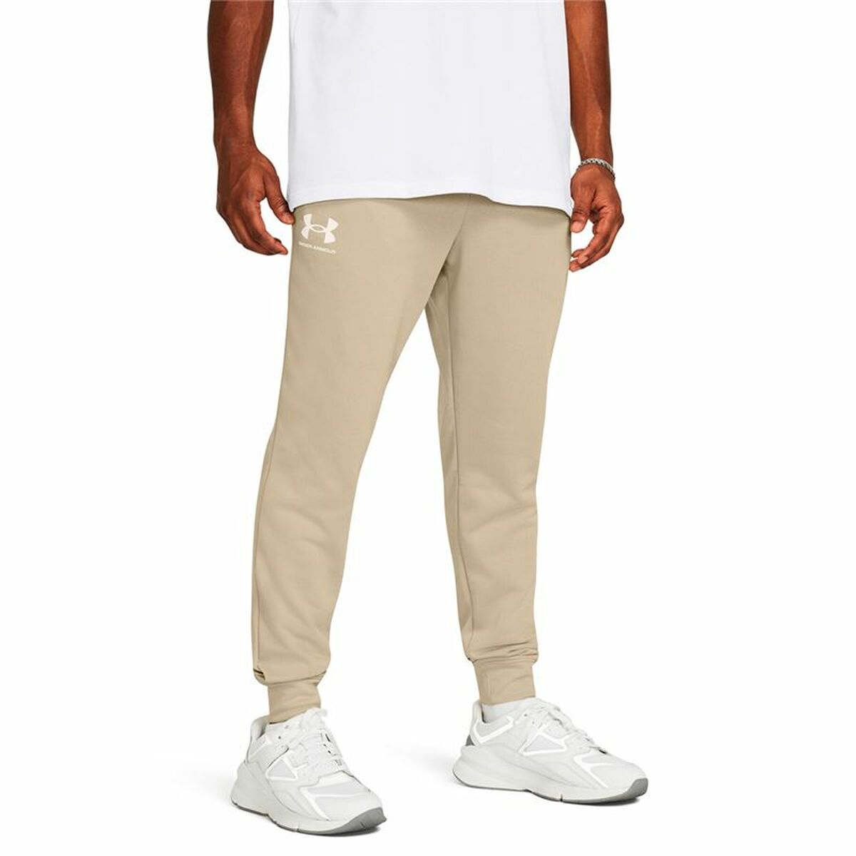Trousers Under Armour Rival Terry Jogger Beige - Le schmidt