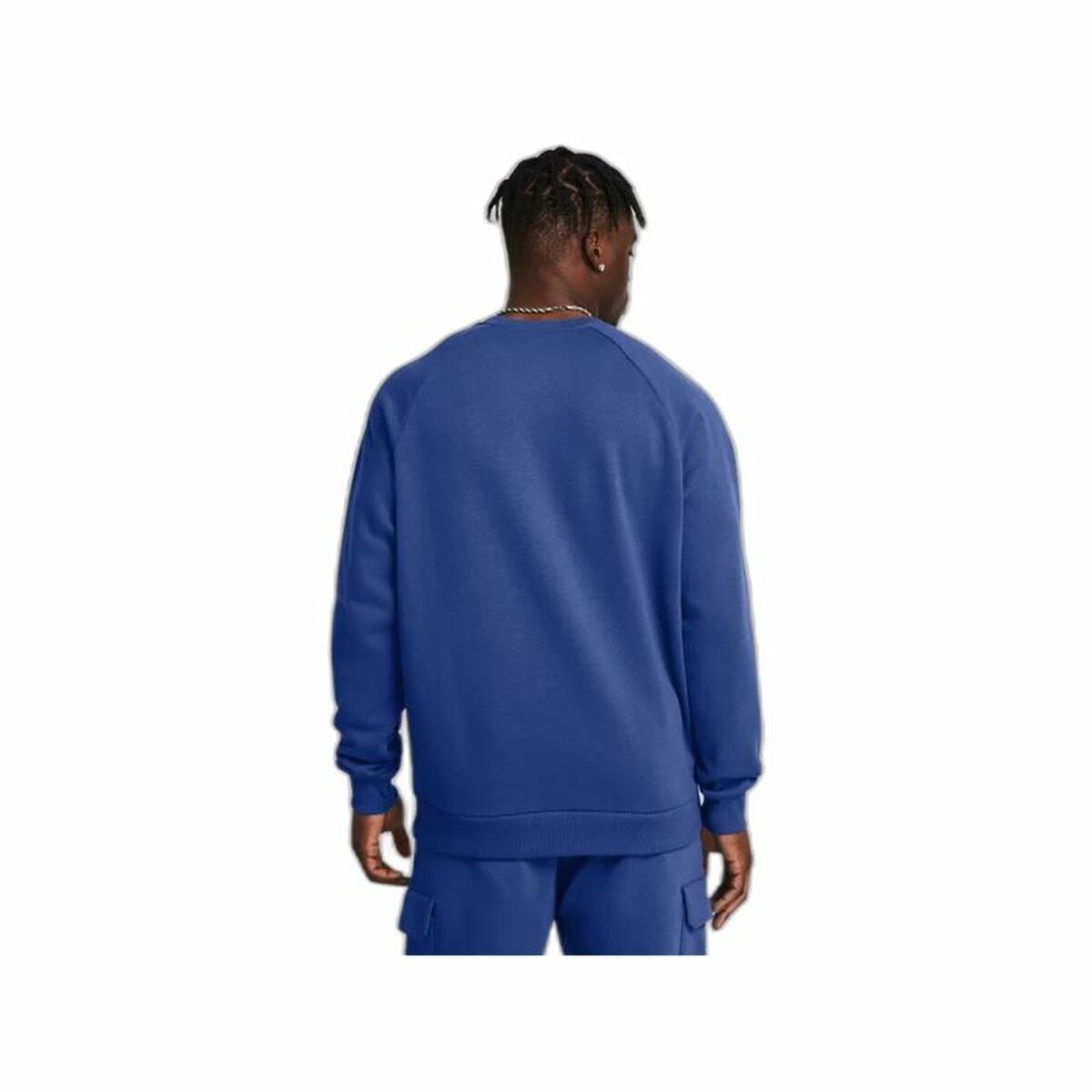 Men’s Sweatshirt without Hood Under Armour Rival Fleece Crew Blue - Le schmidt