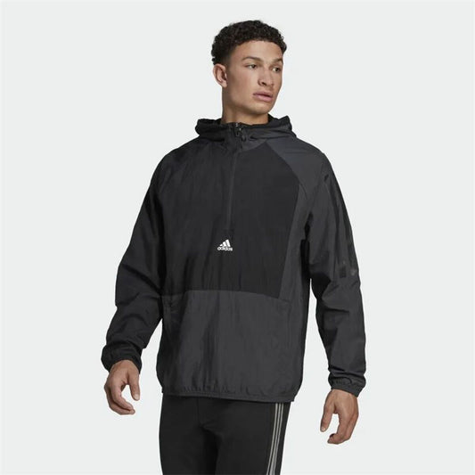 Men's Sports Jacket Adidas Colorblock Black - Le schmidt