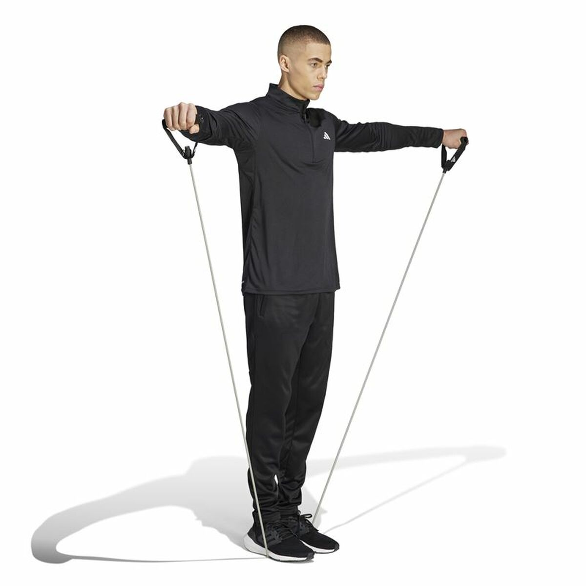 Training Sweatshirt for Adults Adidas Tr-Es+ 1I4Zip Black - Le schmidt