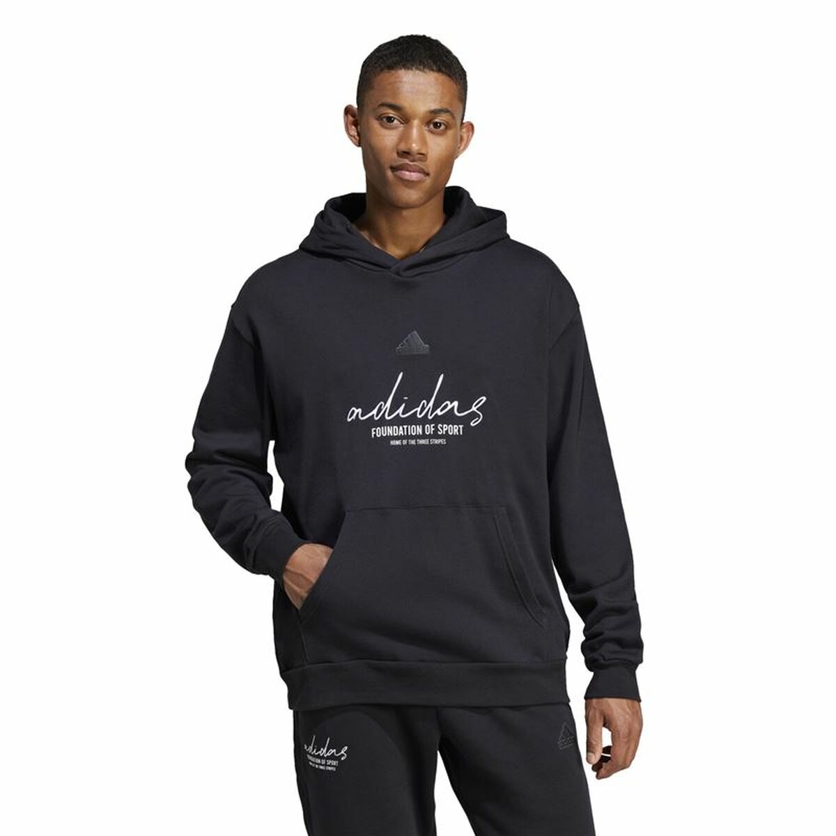 Men’s Hoodie Adidas Brand Love French Terry Black - Le schmidt