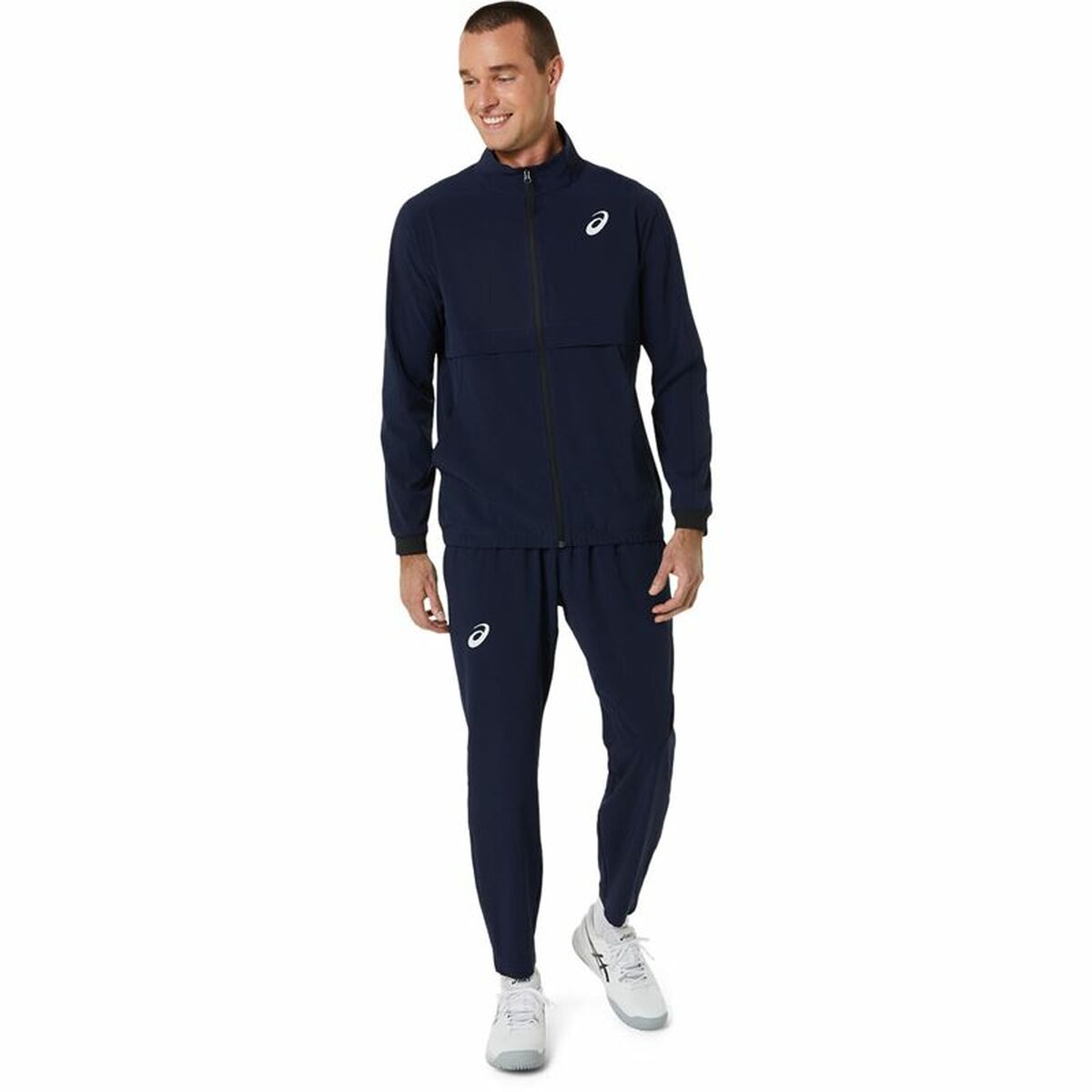 Men's Sports Jacket Asics Match Blue - Le schmidt