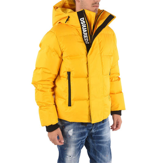 Dsquared² Yellow Nylon Men Jacket - Le schmidt