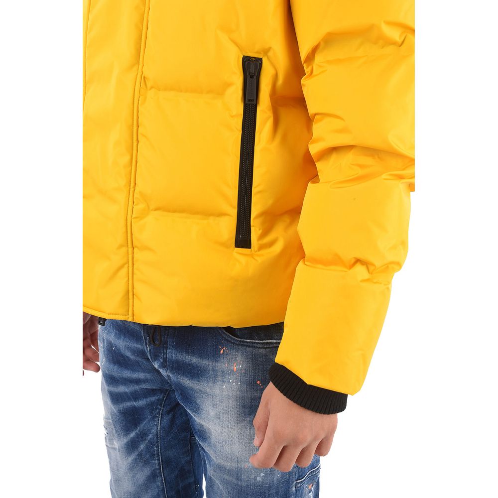 Dsquared² Yellow Nylon Men Jacket - Le schmidt