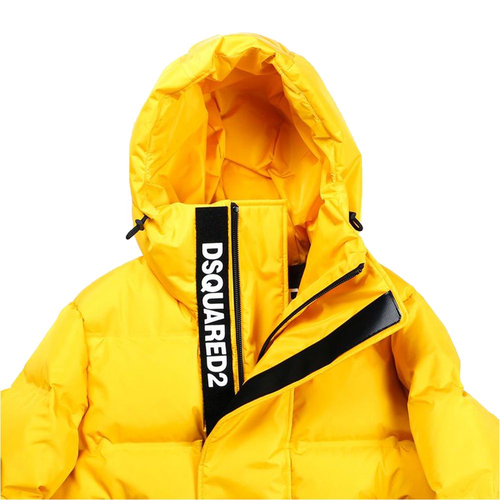 Dsquared² Yellow Nylon Men Jacket - Le schmidt