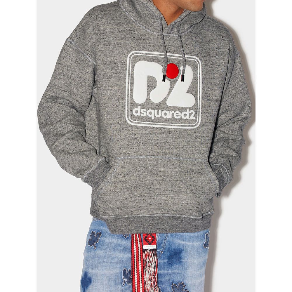 Dsquared² Gray Cotton Hoody - Le schmidt