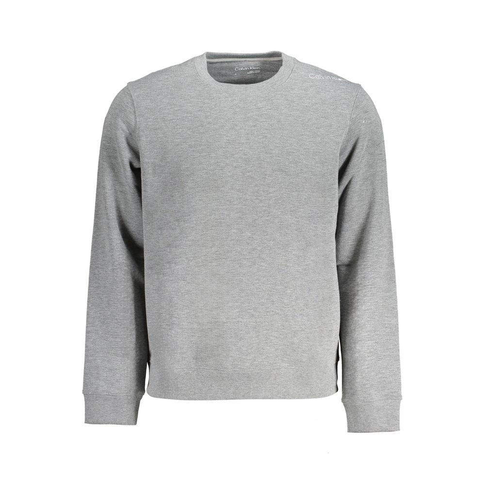 Calvin Klein Grå Polyester Herre Langærmet Trøje Med Logo