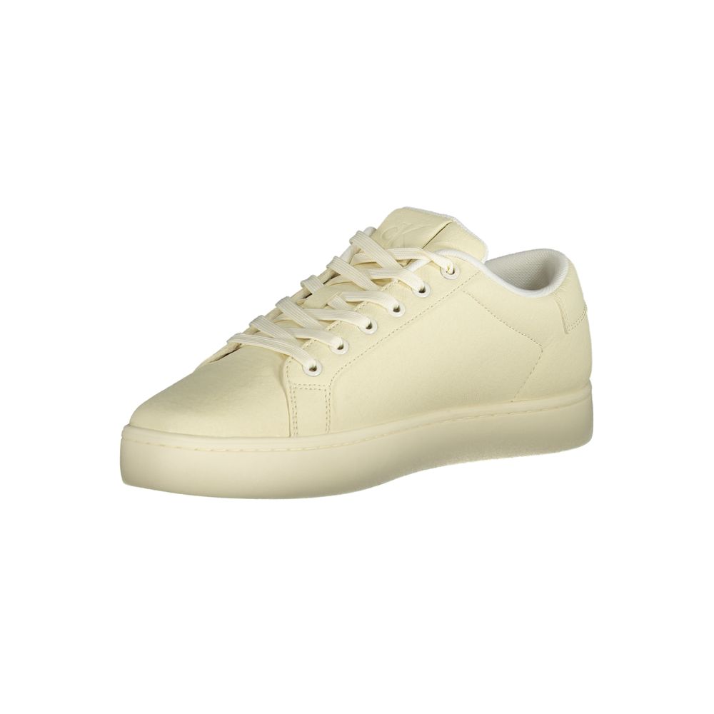 Calvin Klein Hvid Polyester Herre Sneaker Komfort Pasform