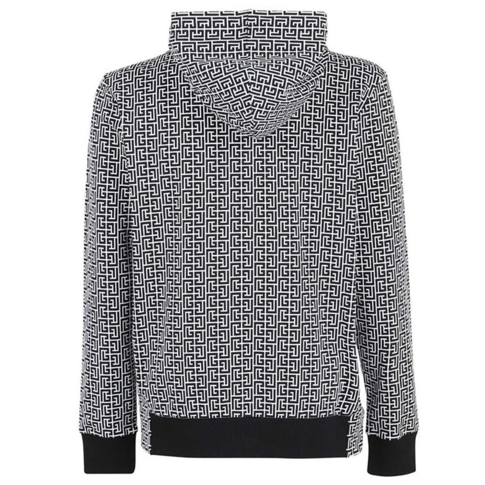 Balmain Black Cotton Men's Sweater - Le schmidt