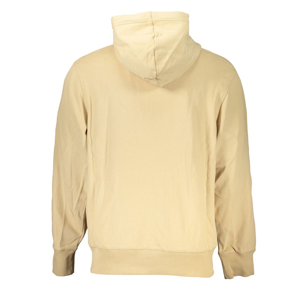 Calvin Klein Beige Økologisk Bomuld Hættetrøje Til Mænd