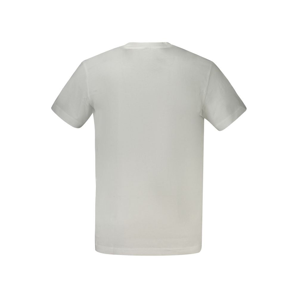 Calvin Klein Hvid Bomuld Herre T Shirt Med Logo Design