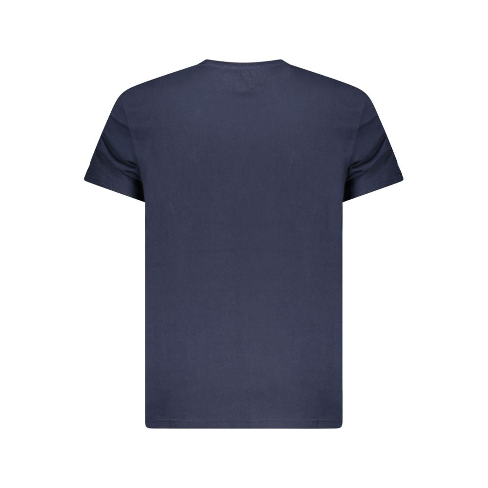 Tommy Hilfiger Blå Regenerativ Bomuld Herre T Shirt Logo