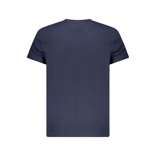 Tommy Hilfiger Blå Regenerativ Bomuld Herre T Shirt Logo