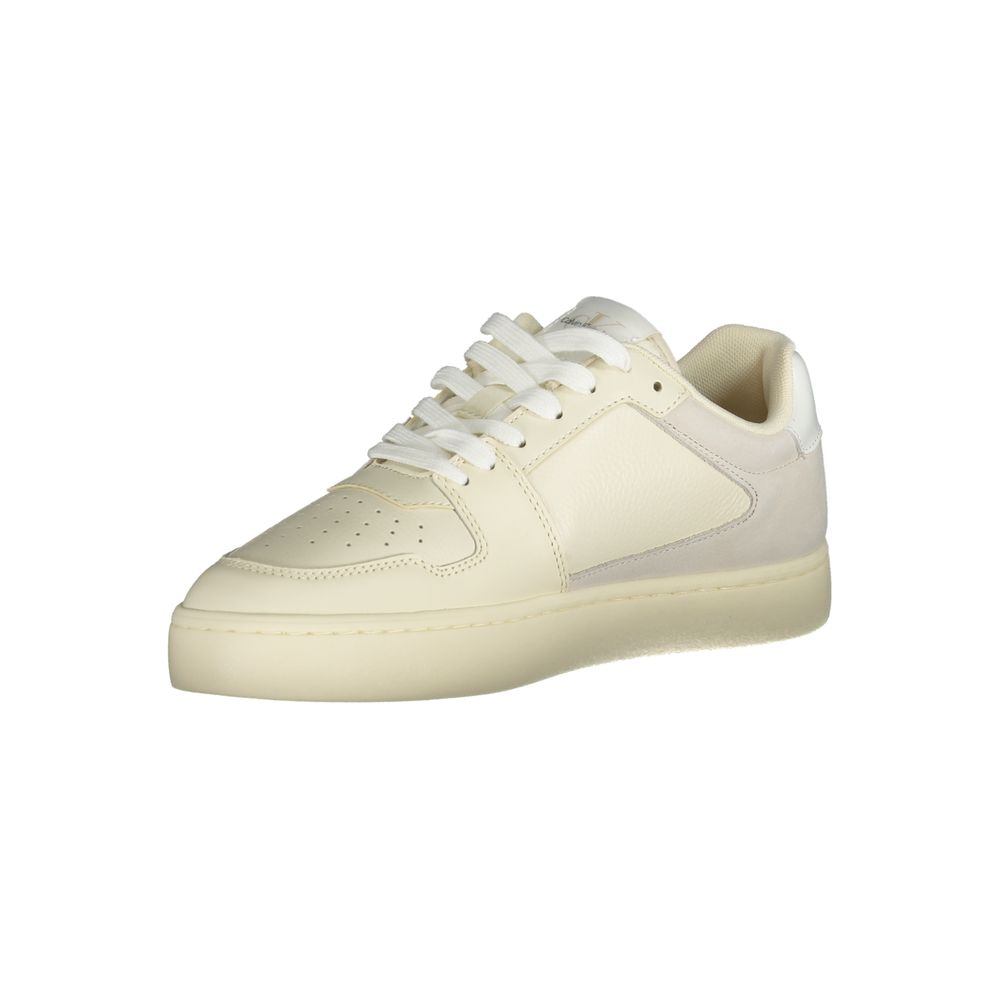 Calvin Klein Hvid Herre Sneaker Med Aftagelig Indersål