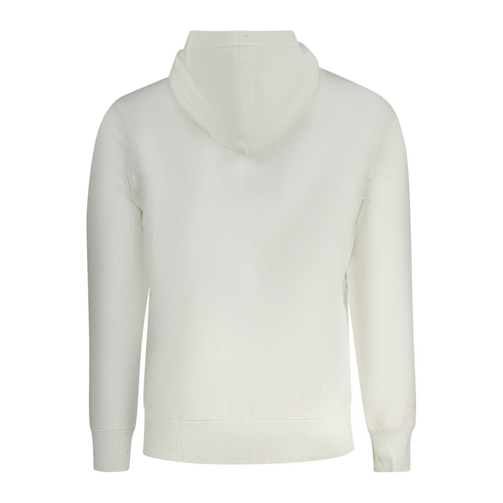 Calvin Klein Hvid Bomuld Herre Trøje Med Elastan Hoodie