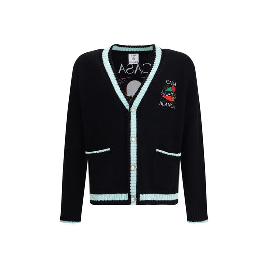 Casablanca Merino Wool embroidered Cardigan - Le schmidt