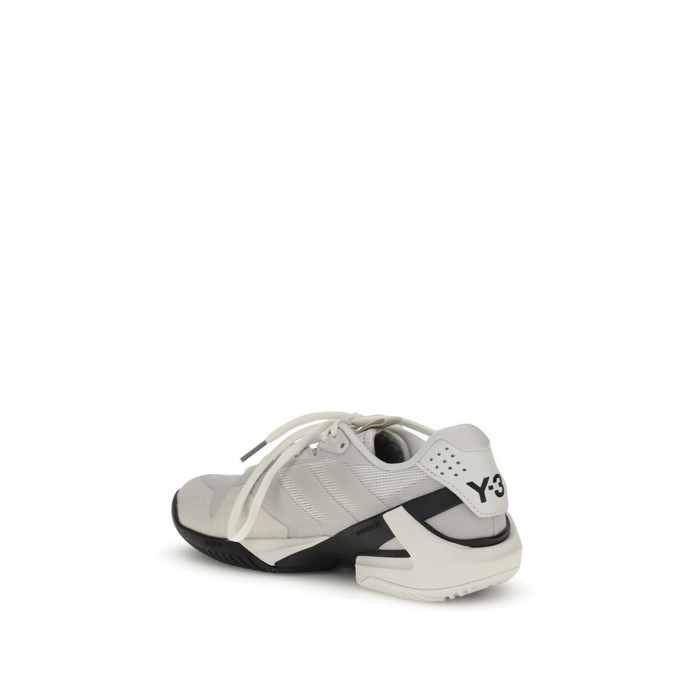 Y-3 White Fabric Athletic Sneakers