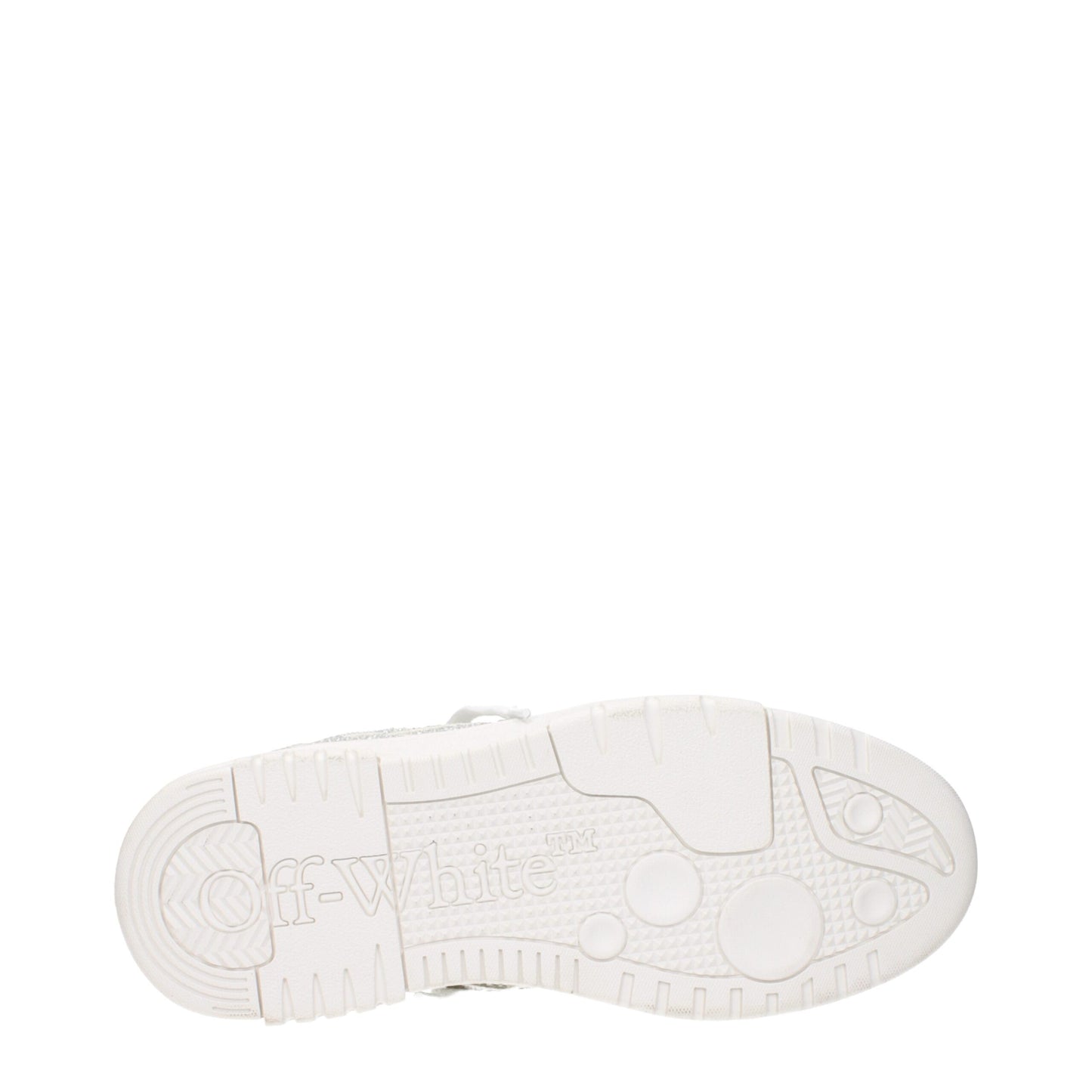 Off White Beige Læder Lav Top Sneakers Front Side Logo