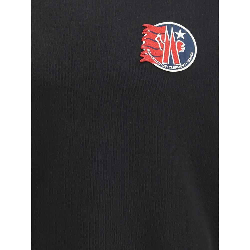 Moncler Bomuld Hættetrøje Med Stjerne Logo Patch Design