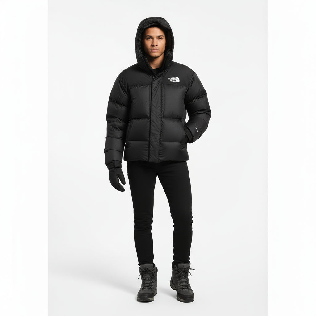 The North Face Pertex Dunjakke Med Hætte Og Stormflap