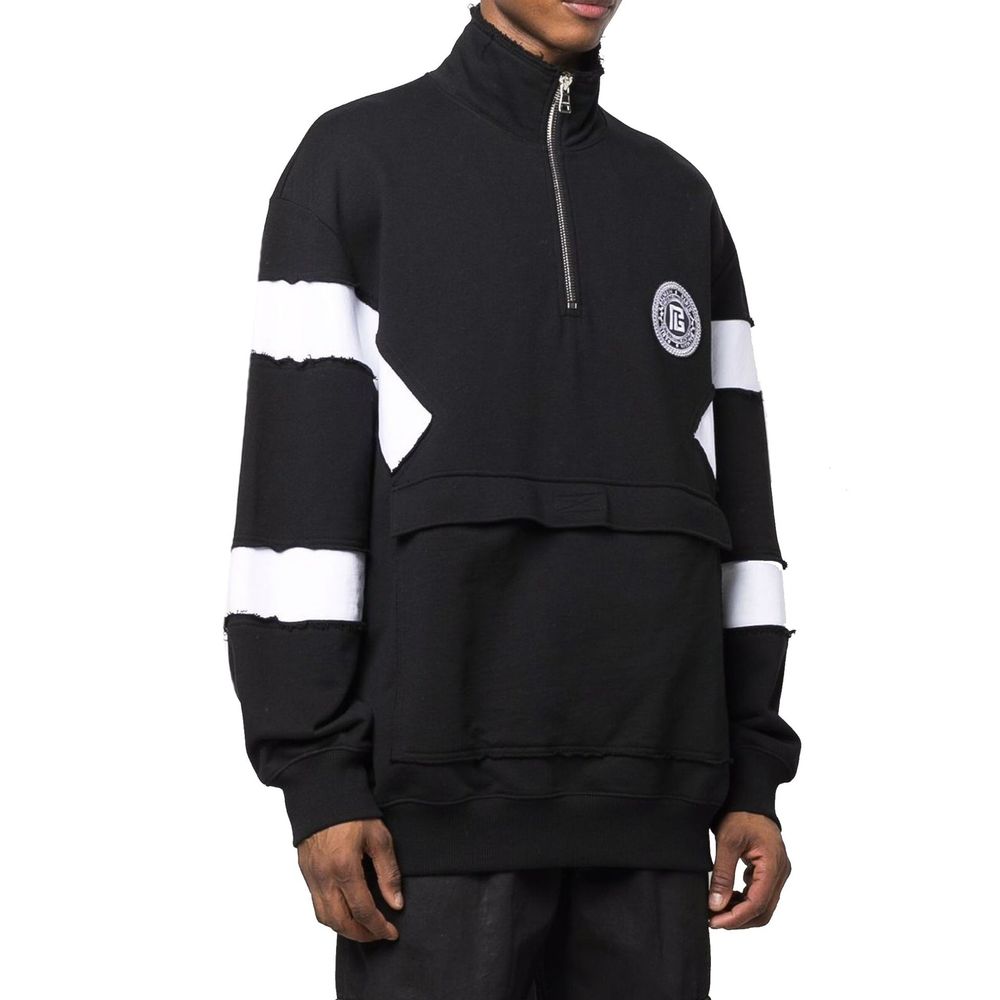 Balmain Circle Logo Cotton Sweatshirt - Le schmidt
