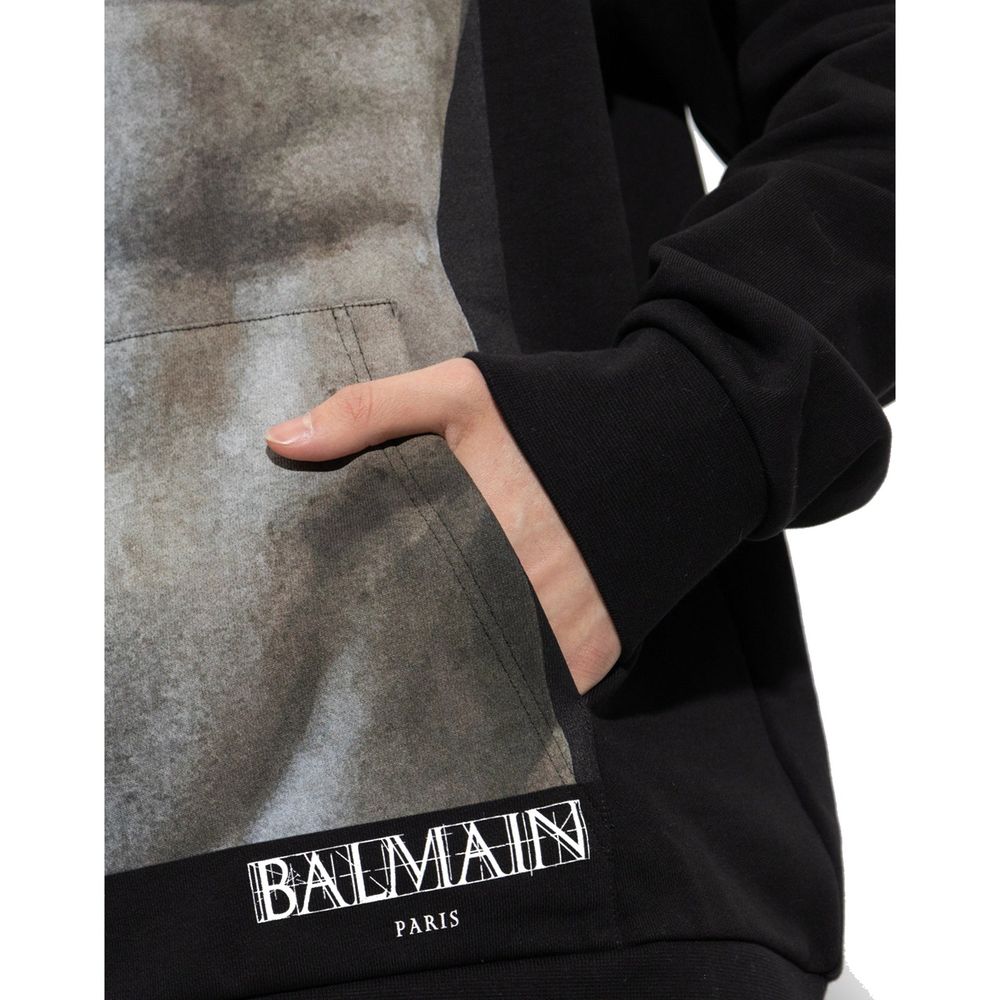 Balmain Cotton Hoodie Sweatshirt - Le schmidt