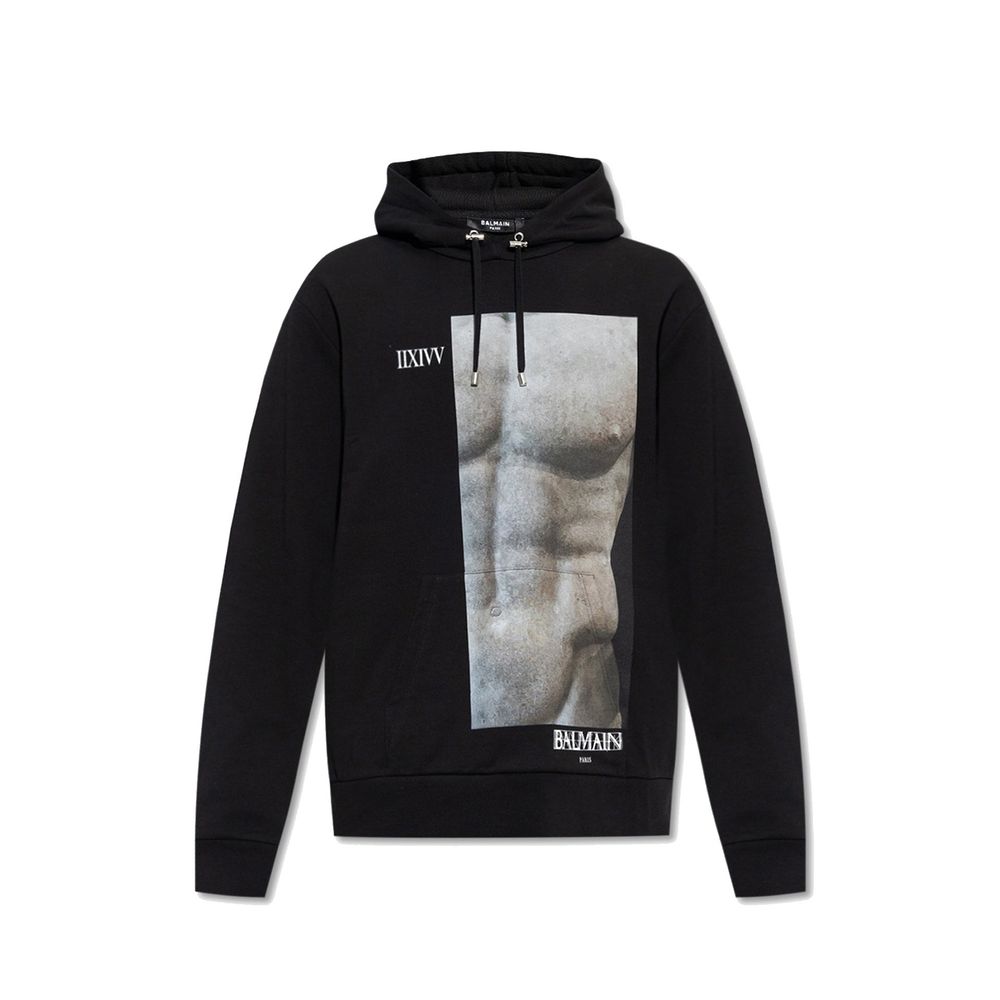 Balmain Cotton Hoodie Sweatshirt - Le schmidt