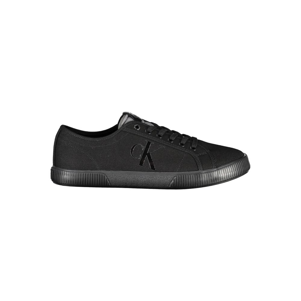 Calvin Klein Black Cotton Men Sneaker - Le schmidt