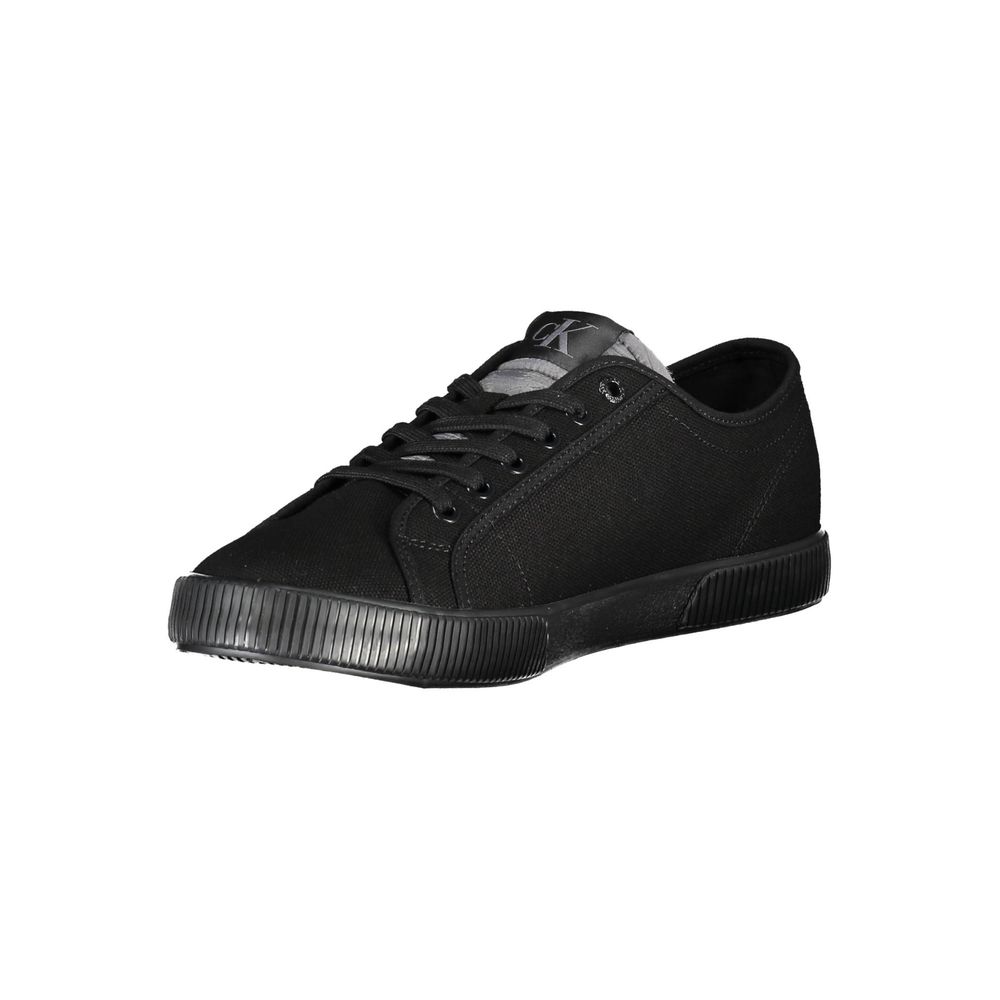 Calvin Klein Black Cotton Men Sneaker - Le schmidt