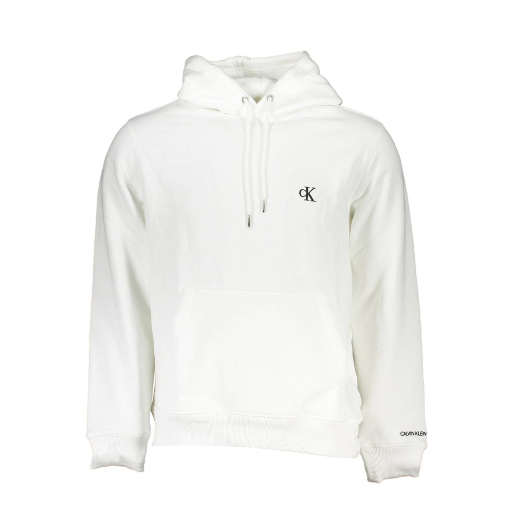 Calvin Klein White Cotton Men's Hooded Sweater - Le schmidt
