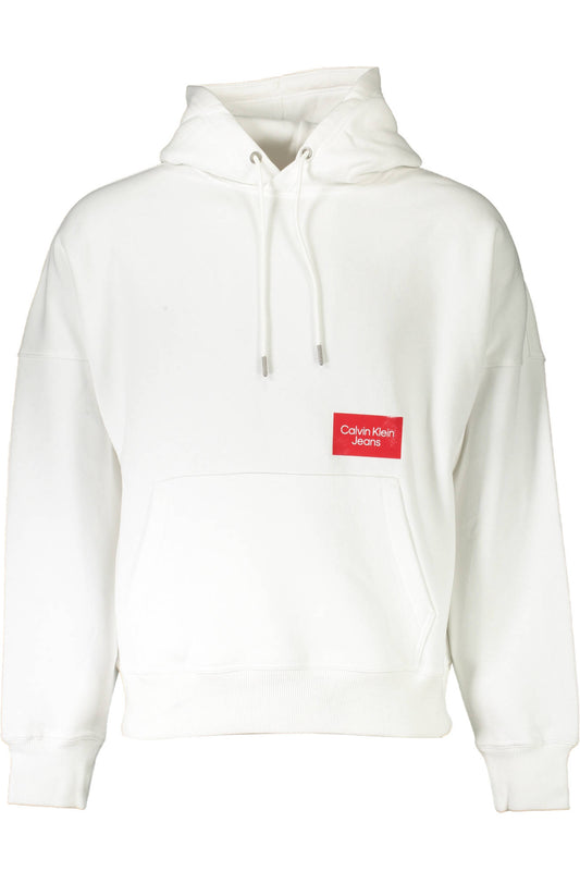 CALVIN KLEIN WHITE MEN'S SWEATSHIRT WITHOUT ZIP - Le schmidt