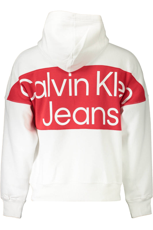 CALVIN KLEIN WHITE MEN'S SWEATSHIRT WITHOUT ZIP - Le schmidt
