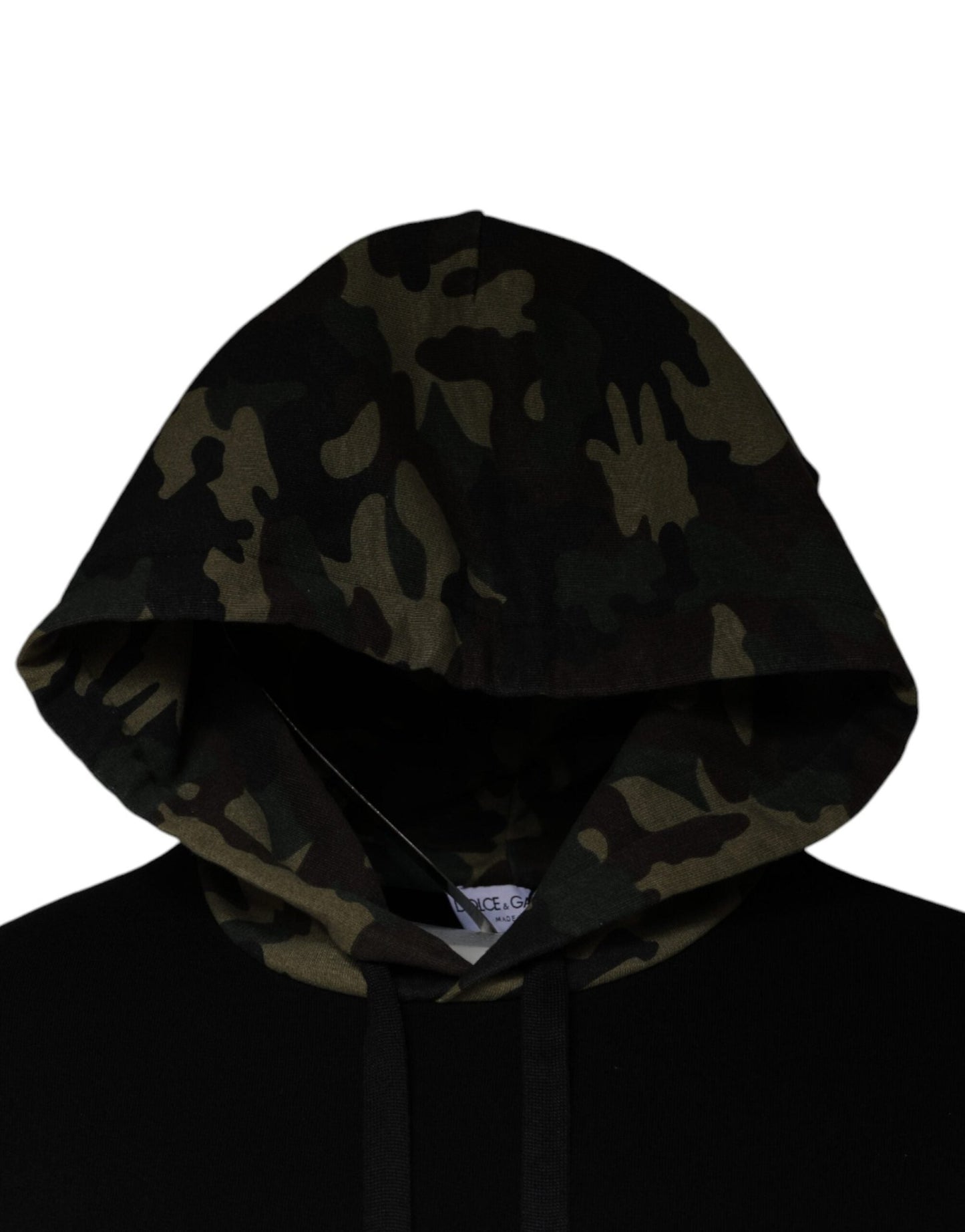 Dolce & Gabbana Black Camouflage Hooded Sweatshirt Sweater - Le schmidt