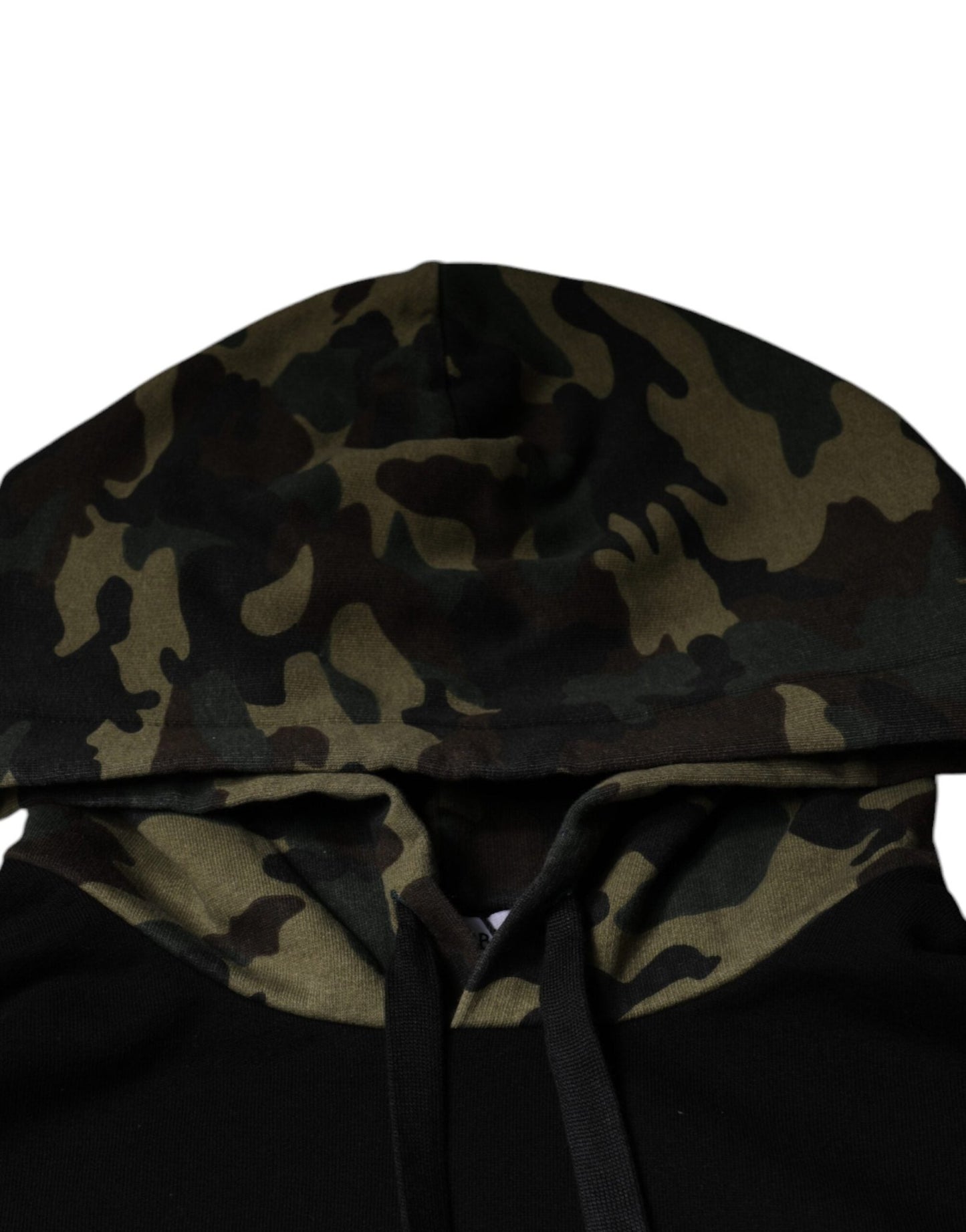 Dolce & Gabbana Black Camouflage Hooded Sweatshirt Sweater - Le schmidt