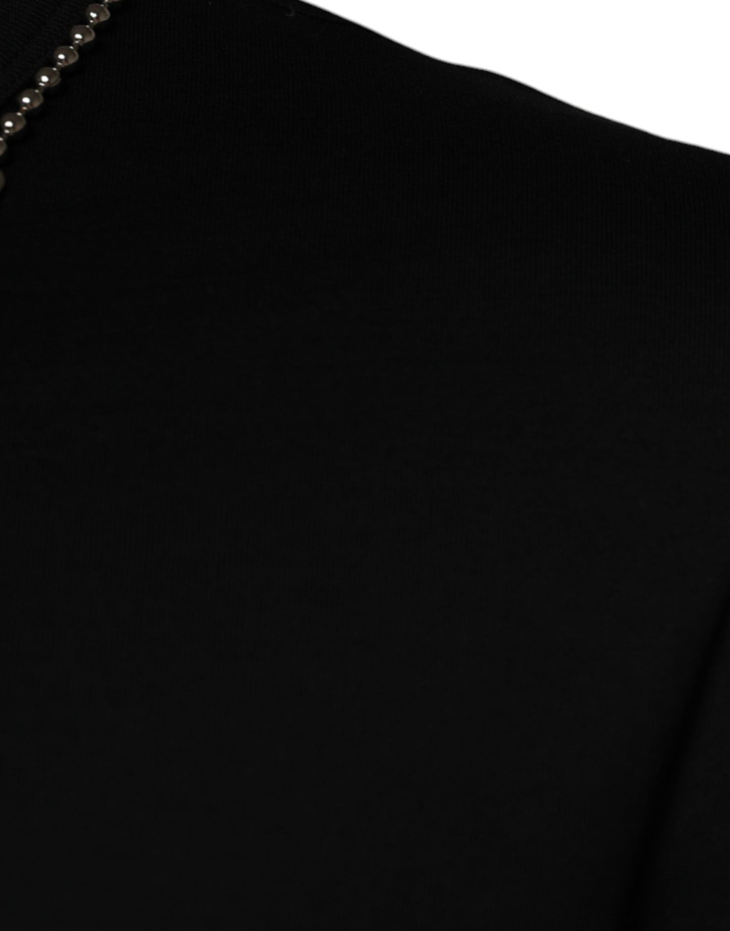 Dolce & Gabbana Black Cotton Necklace Embellished T-shirt - Le schmidt