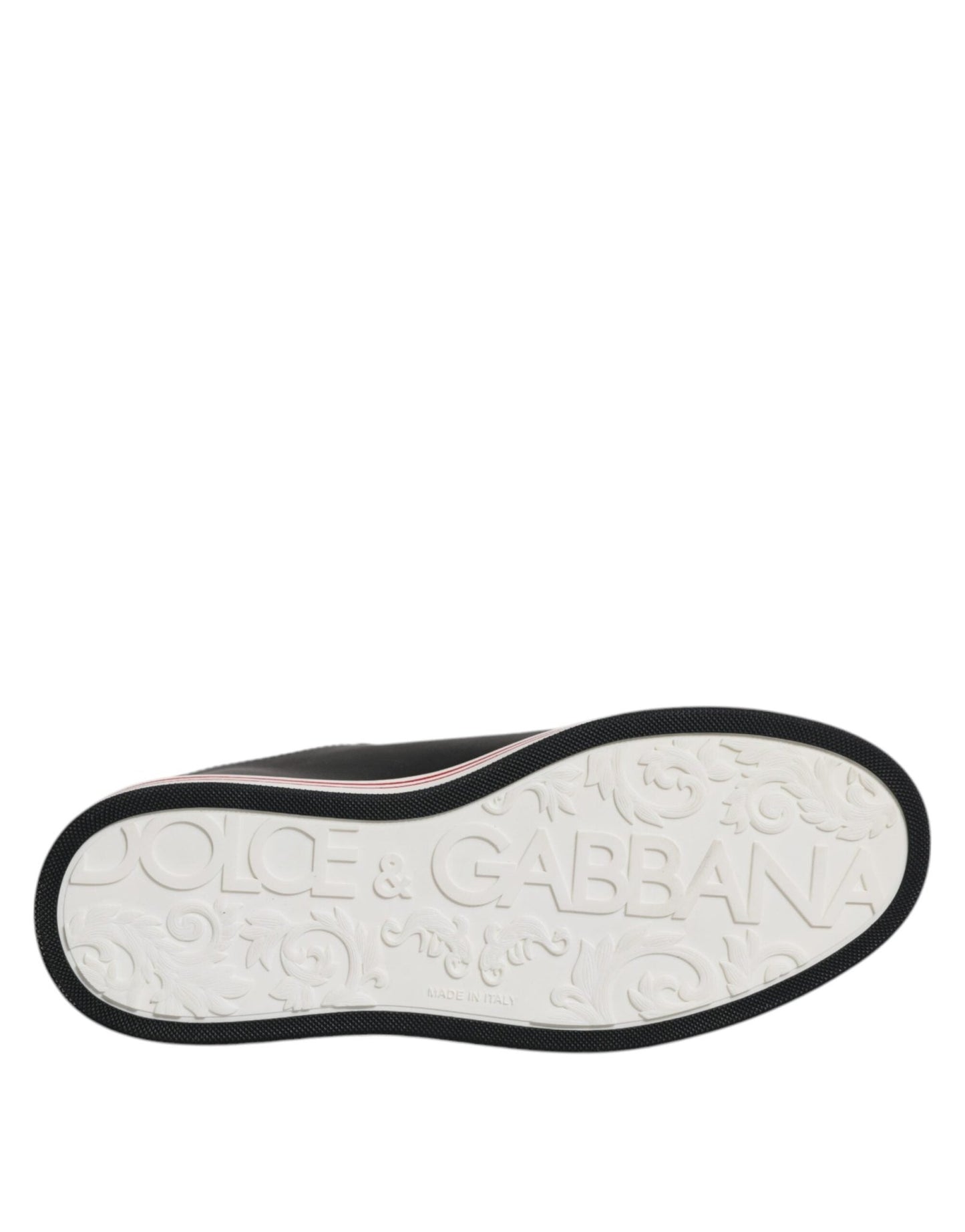 Dolce & Gabbana Black Leather Low Top Men Sneakers Shoes - Le schmidt