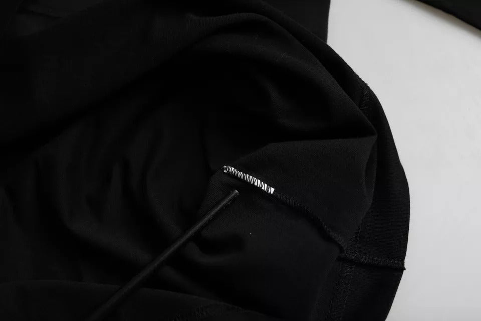 Dolce & Gabbana Black Logo Embossed Cotton Crew Neck T-shirt - Le schmidt