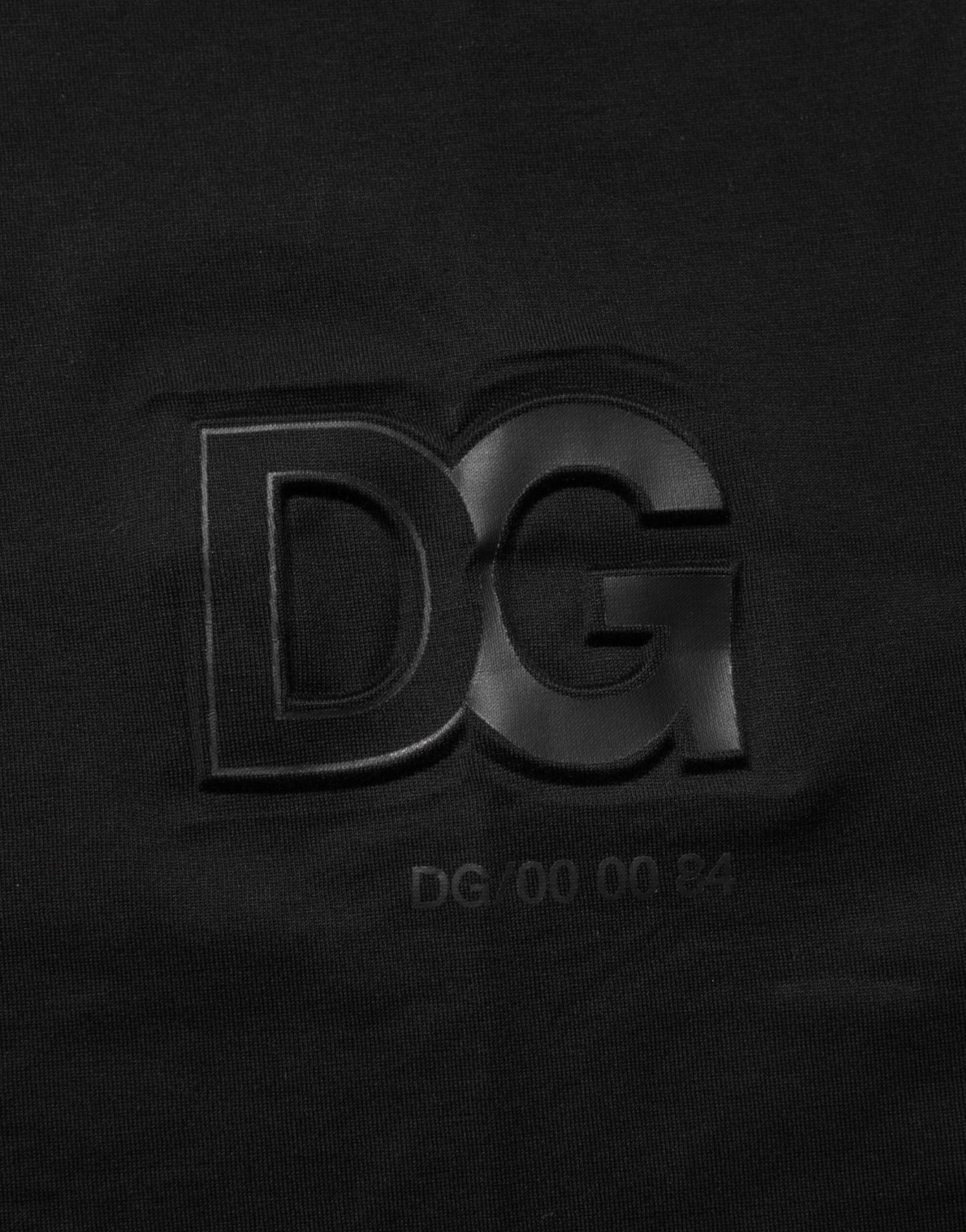 Dolce & Gabbana Black Logo Patch Cotton Men Crew Neck T-shirt - Le schmidt