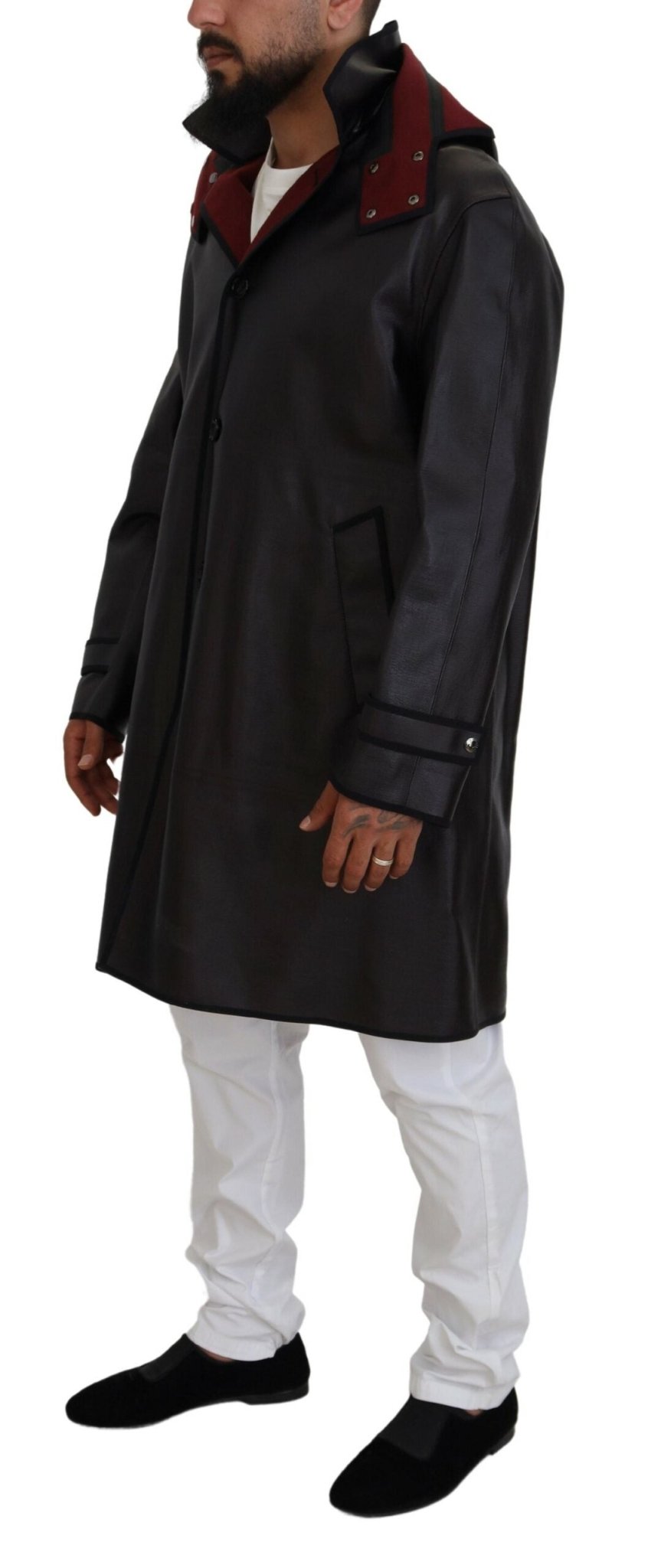 Dolce & Gabbana Black Trench Hooded Parka Cotton Jacket - Le schmidt