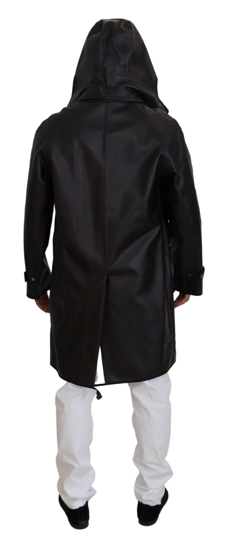 Dolce & Gabbana Black Trench Hooded Parka Cotton Jacket - Le schmidt