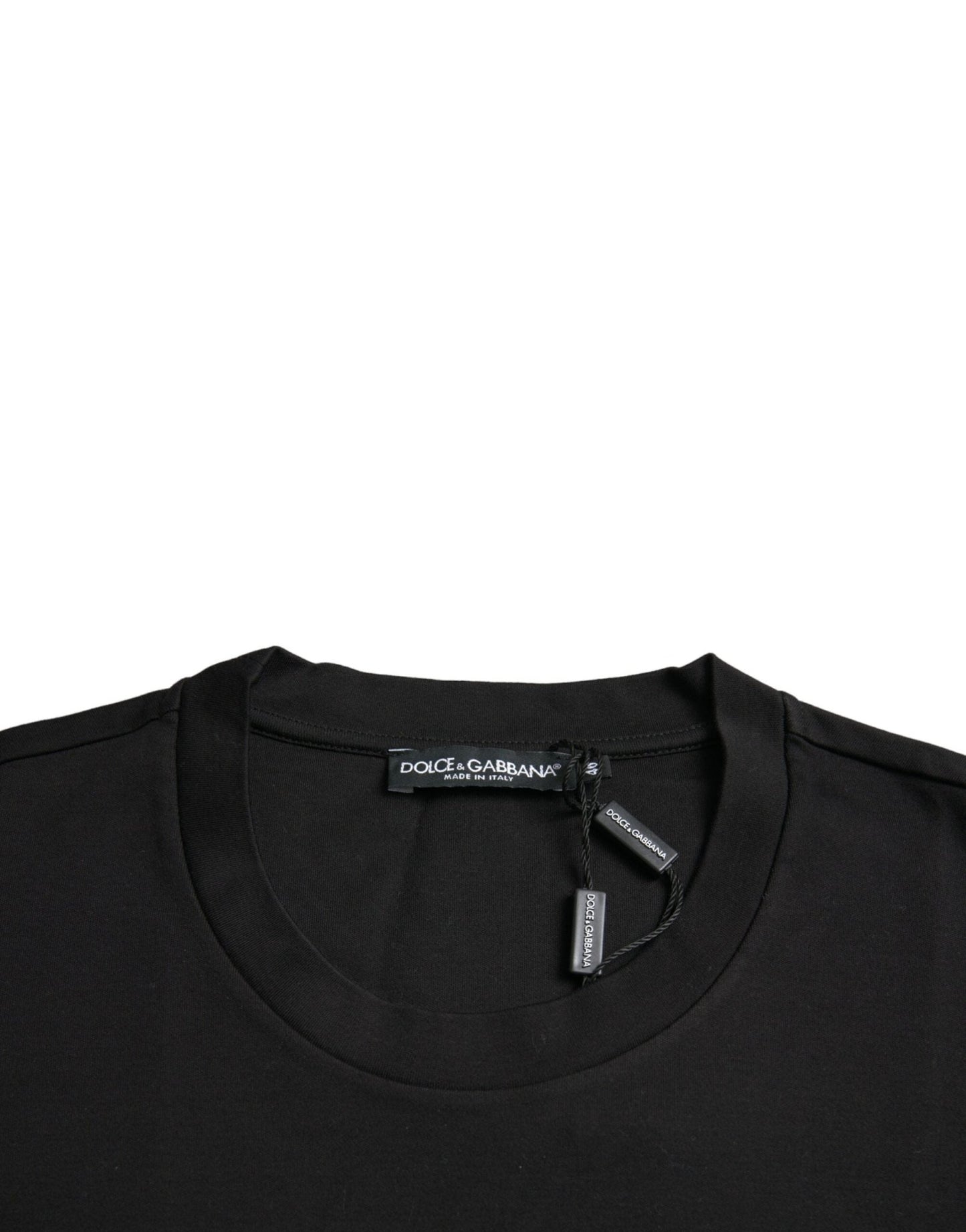 Dolce & Gabbana Black With Love Always Crew Neck Top T-shirt - Le schmidt