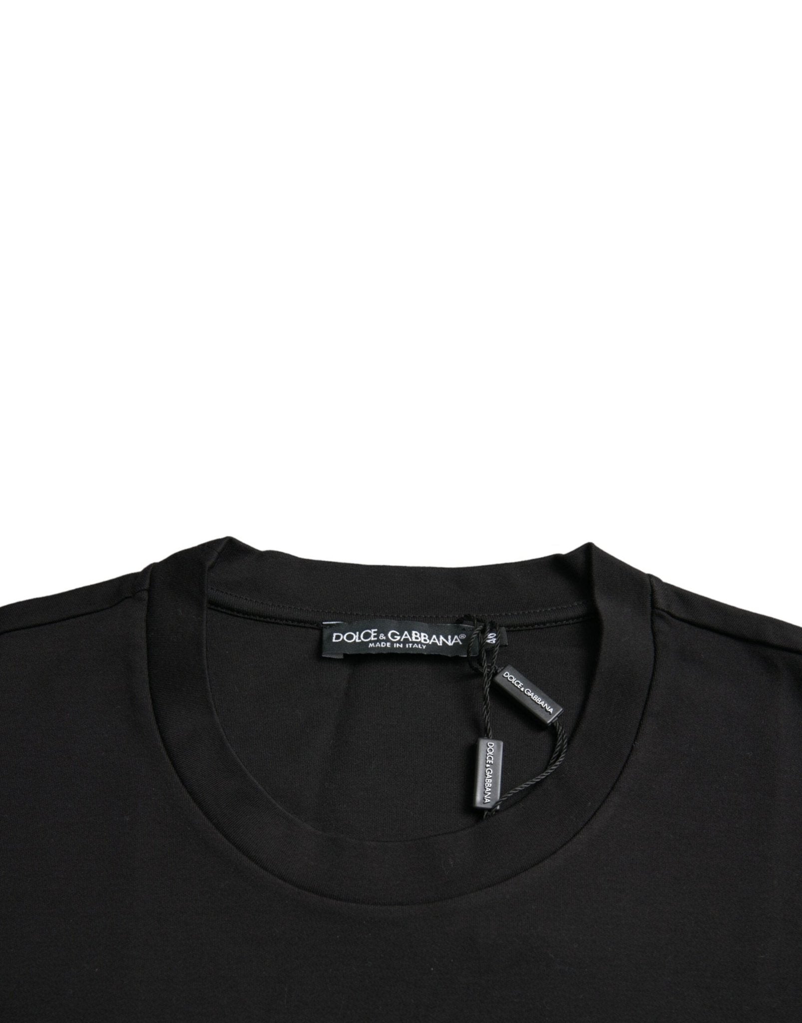 Dolce & Gabbana Black With Love Always Crew Neck Top T-shirt - Le schmidt