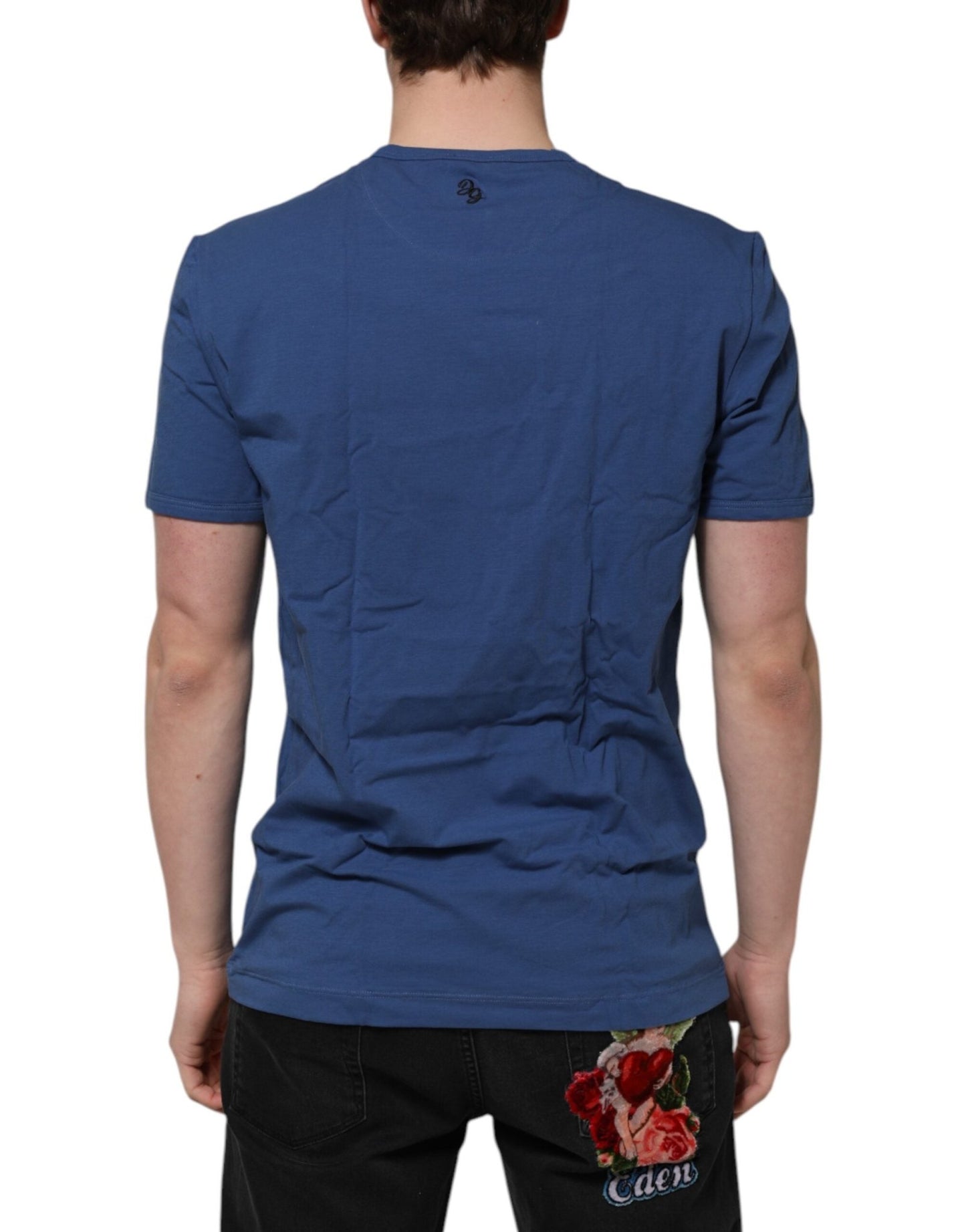 Dolce & Gabbana Blue Cotton Men Round Neck Underwear T-shirt - Le schmidt