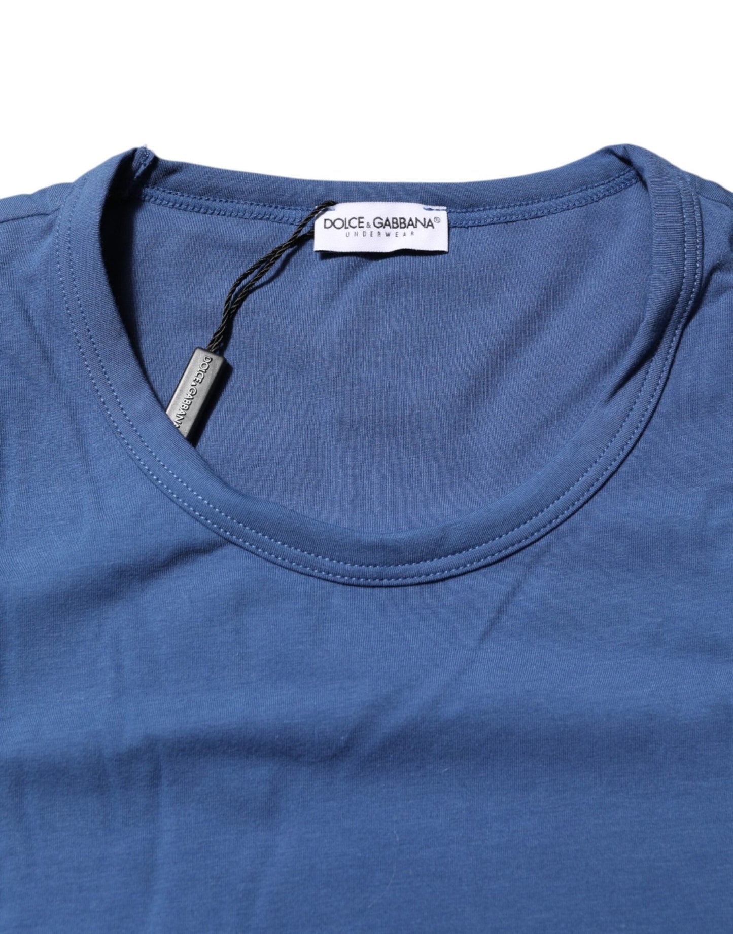 Dolce & Gabbana Blue Cotton Men Round Neck Underwear T-shirt - Le schmidt