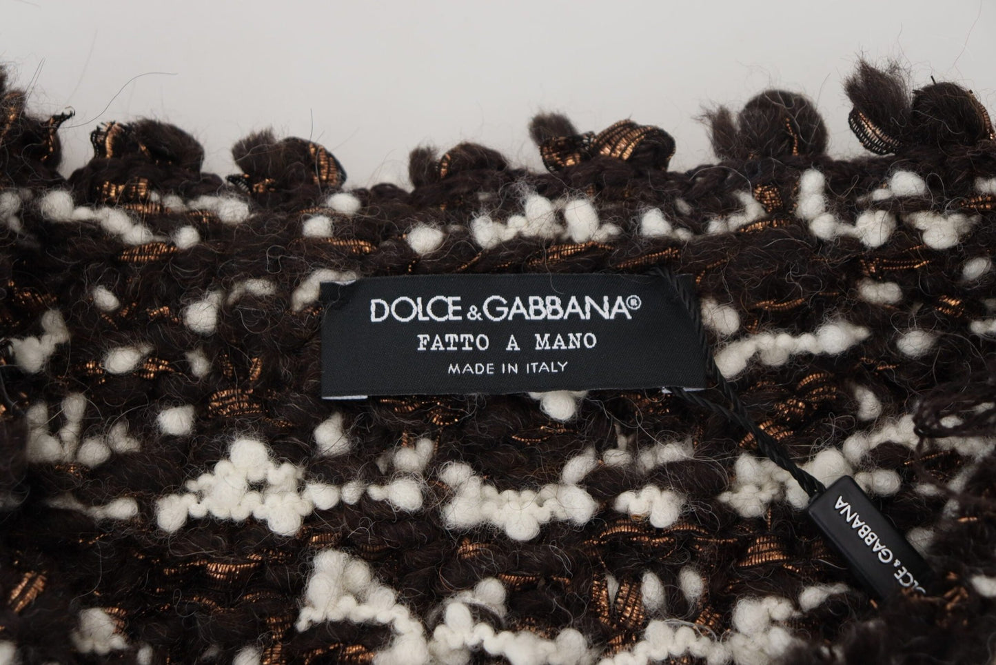 Dolce & Gabbana Brown Knitted Wool Fatto A Mano Sweater - Le schmidt