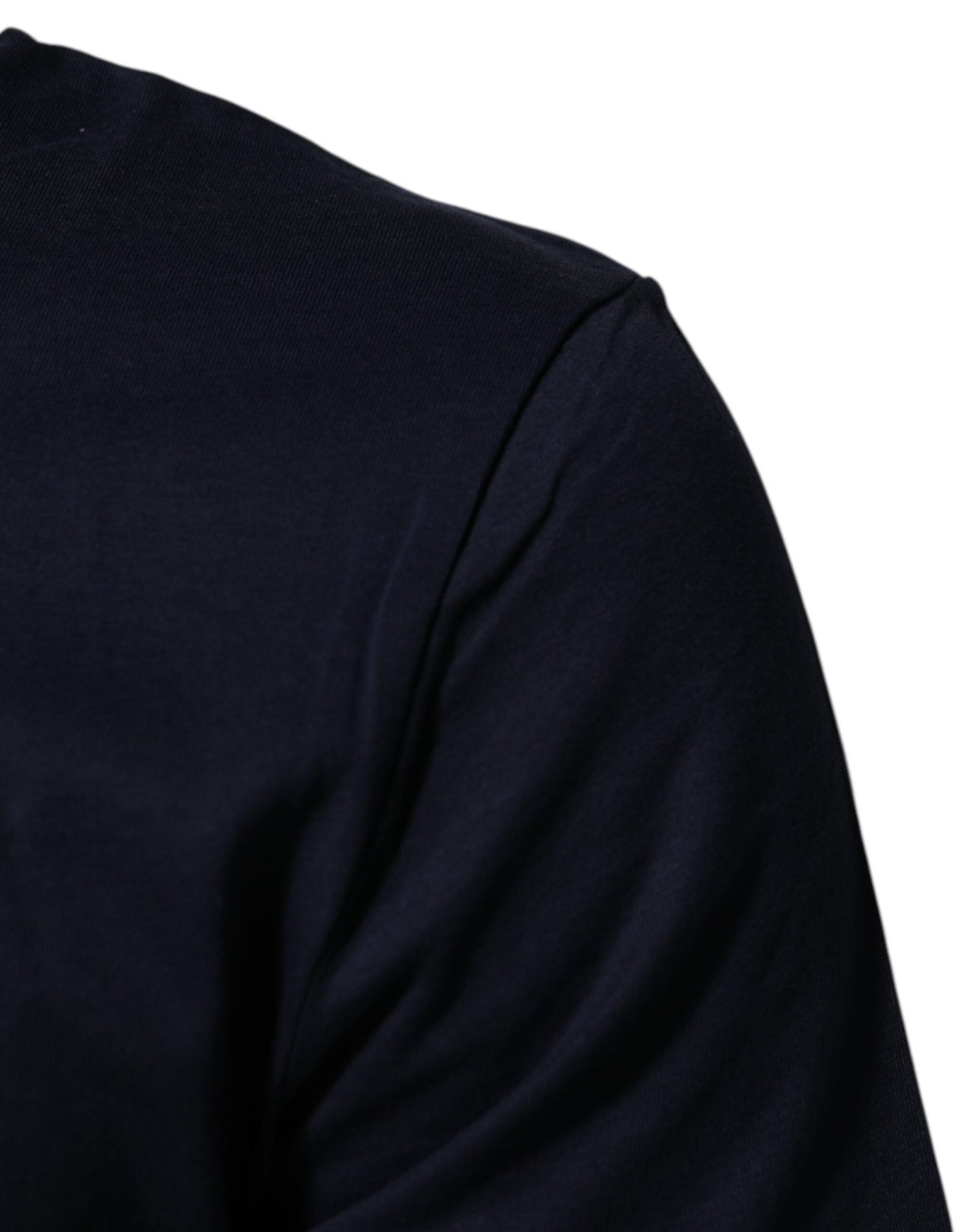 Dolce & Gabbana Dark Blue Cotton DG Logo Print Men’s Top T-shirt - Le schmidt