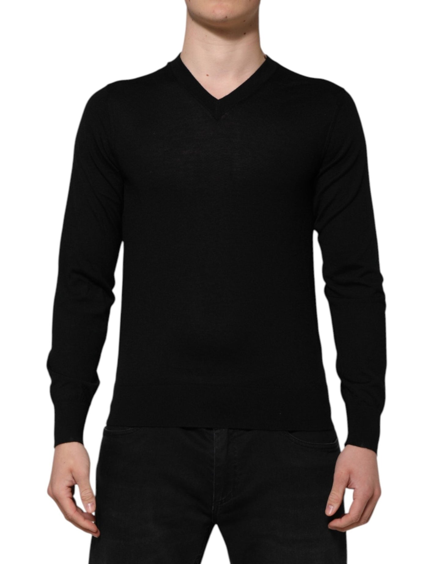 Dolce & Gabbana Dark Gray Embroidered Logo Pullover Sweater - Le schmidt