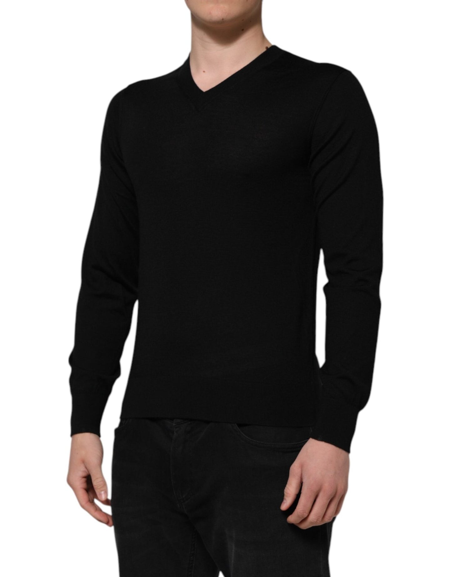 Dolce & Gabbana Dark Gray Embroidered Logo Pullover Sweater - Le schmidt