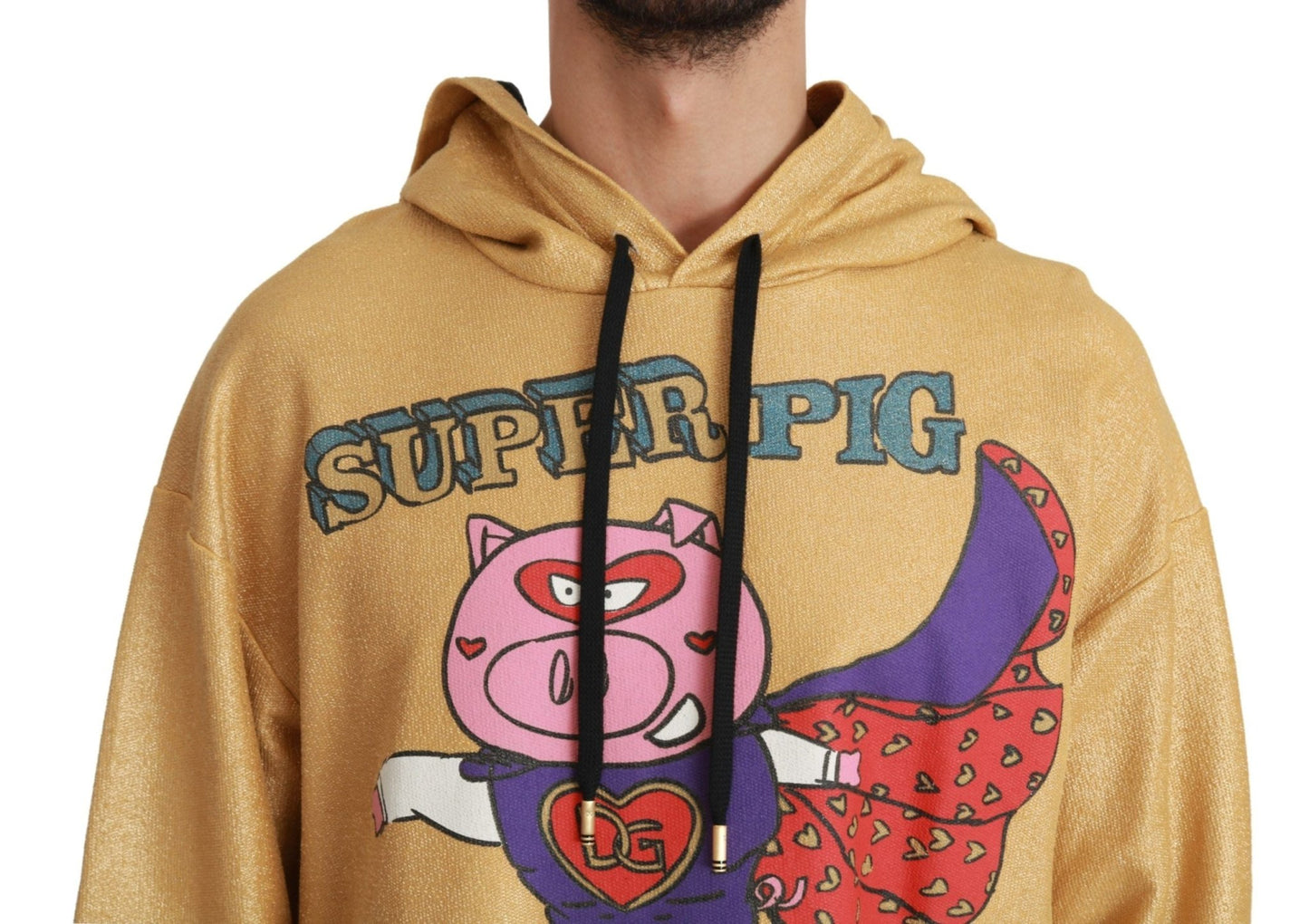 Dolce & Gabbana Gold Pig of the Year Hooded Sweater - Le schmidt